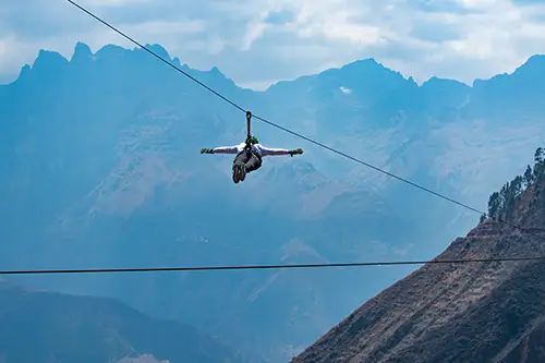 Aventura en zipline