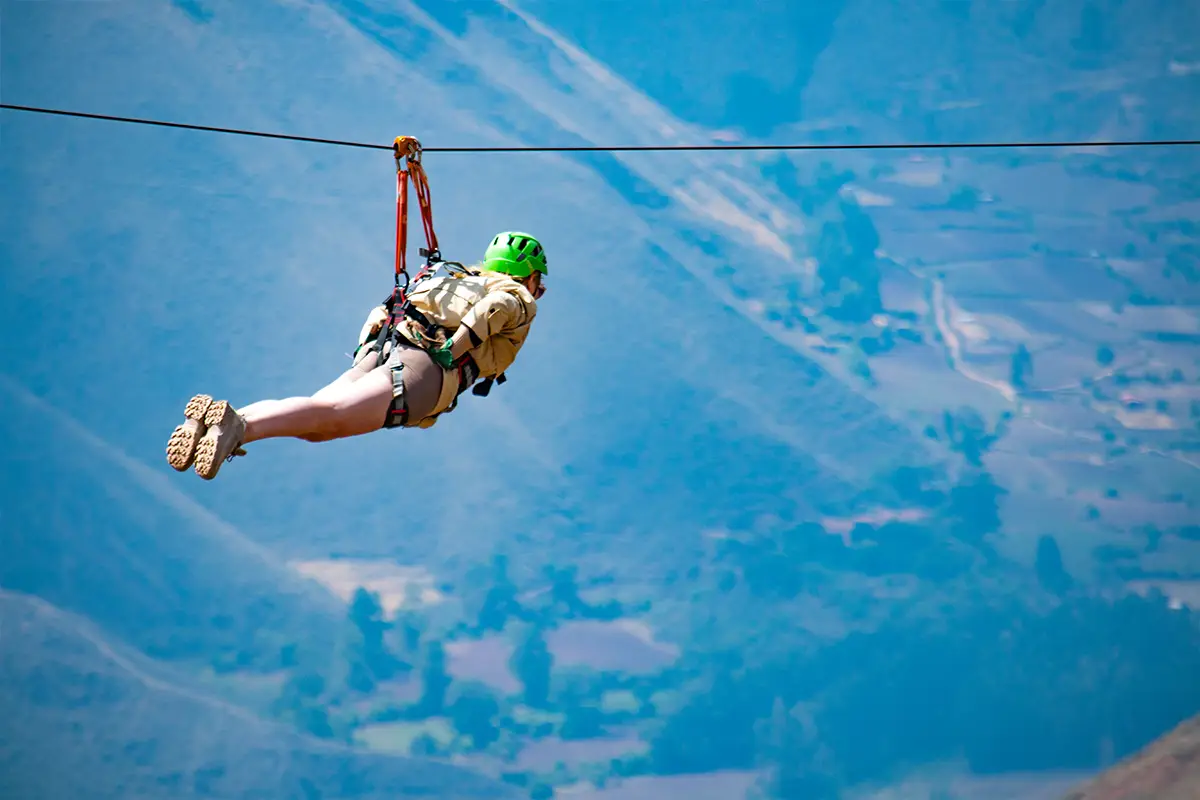 Zipline circuit in the Sacred Valley